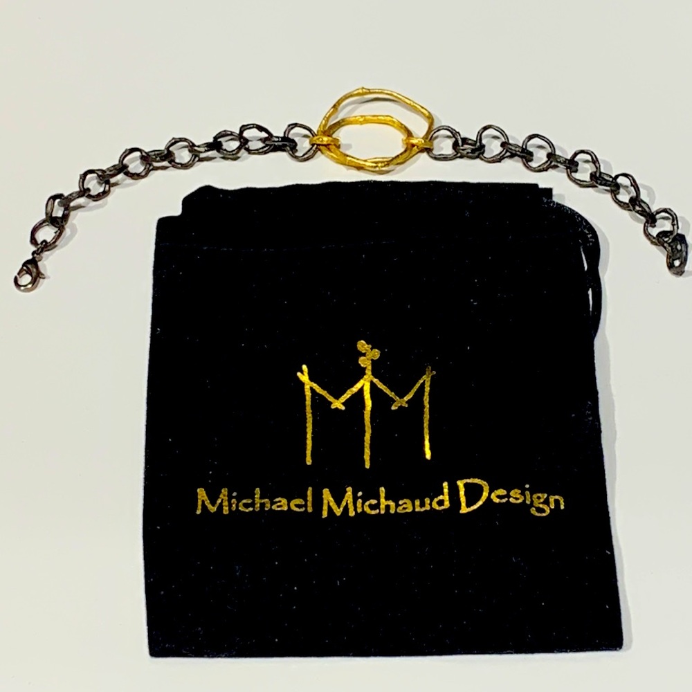 Link Bracelet Gunmetal Gold